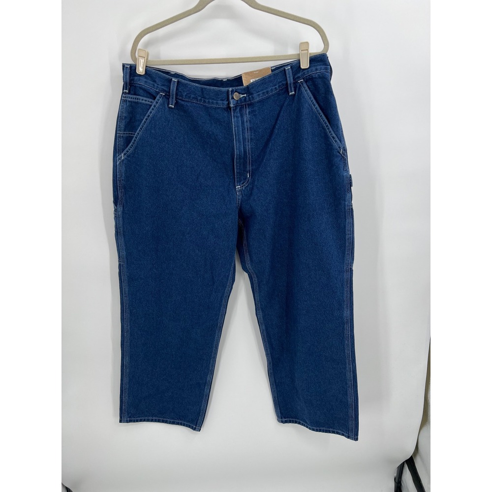 Carhartt B13 DST Loose Original Fit Work Dungaree Jeans Dark Stone 40x28 NWT
